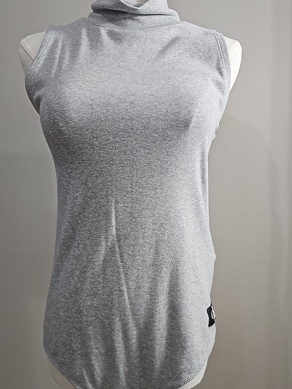 Calvin Klein Jeans Gtay Mock Neck Bodysuit Sleeveless Size M